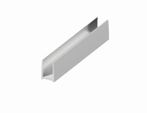 Profil aluminiowy anodowany 20x16,5x1,5 - 1,875 mb Ceownik