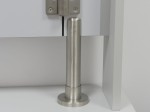Okucia do kabin toaletowych - noga - stal nierdzewna