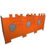 Kabiny sanitarne WC dla przedszkoli z płyty HPL KIDS CASTLE