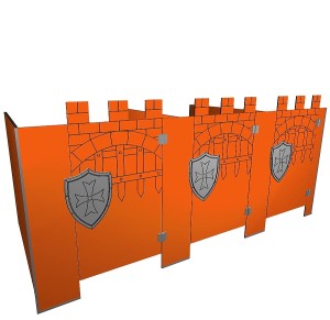 Kabiny sanitarne WC dla przedszkoli z płyty HPL KIDS CASTLE
